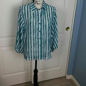 Pretty striped blouse, Size L